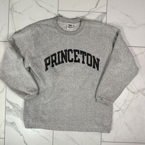 Vintage Princeton University Crewneck Sweatshirt Women’s Large Gray USA Preppy